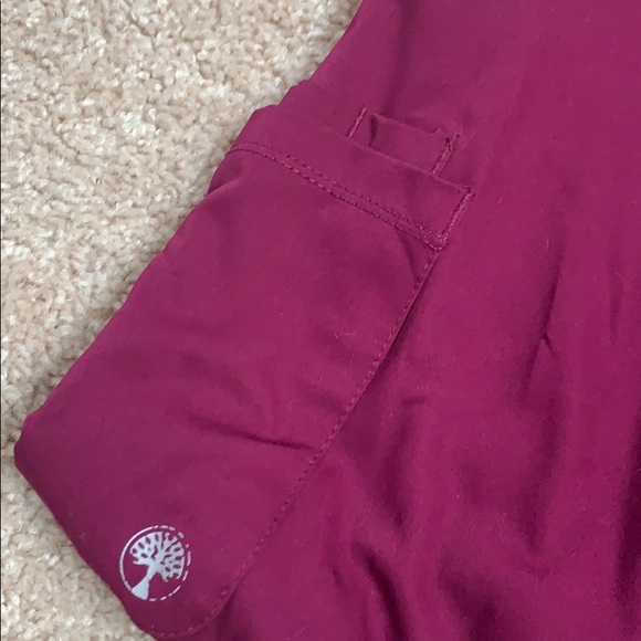 Wine Colored Medium Tall Scrub Pants - Picture 2 of 6